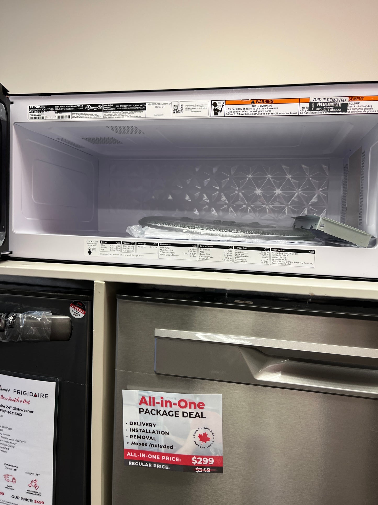 Open Box – 30" Microwave Frigidaire GMOS1299AF