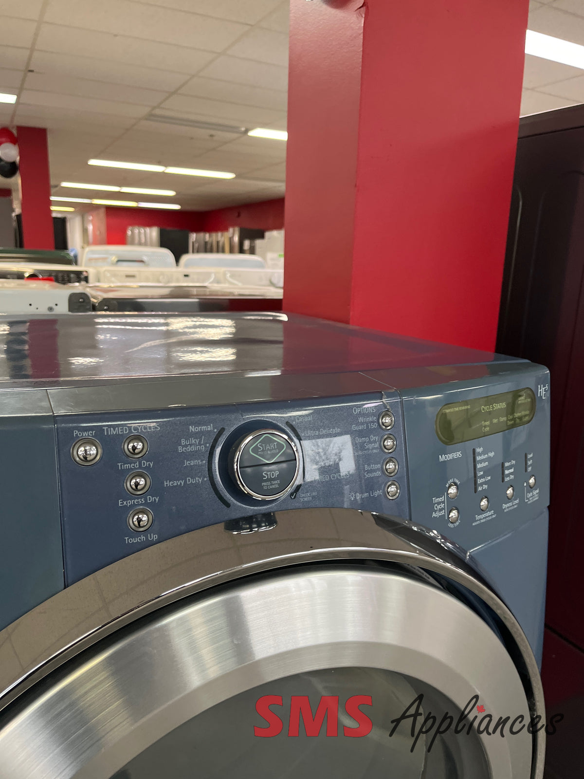 Refurbished Kenmore 110.C87087601 dryer close-up - SMS Appliances