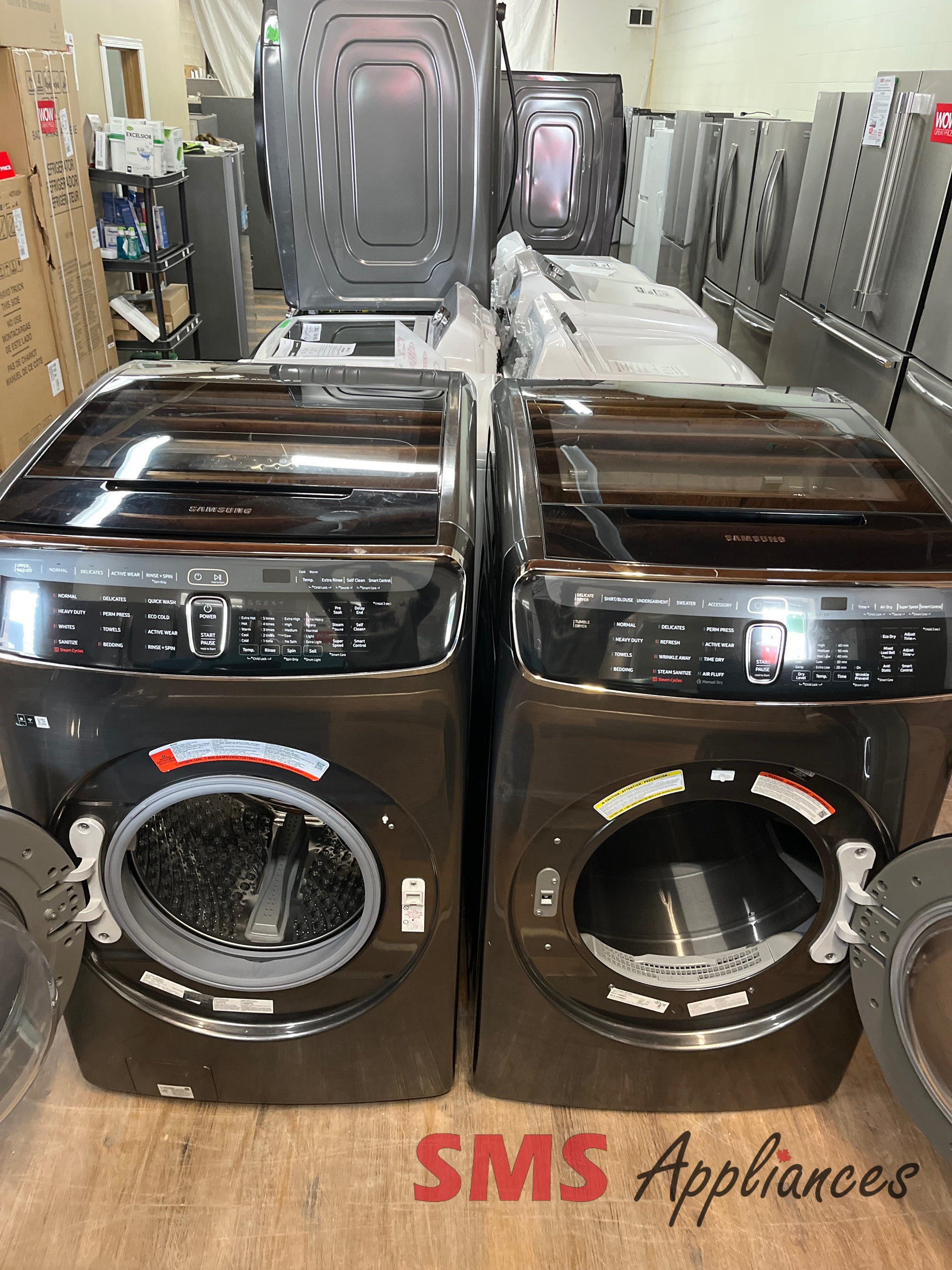 Refurbished Laundry Sets WV60M9900AV, DVEM9900V/AC Samsung - Image 2