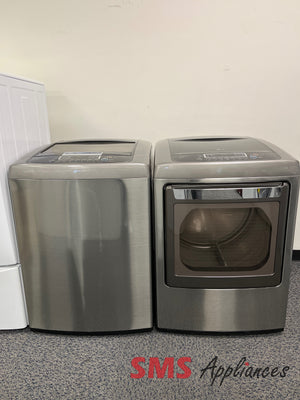 Open Box 27" Laundry Set LG WT1201CV/DELY1201V