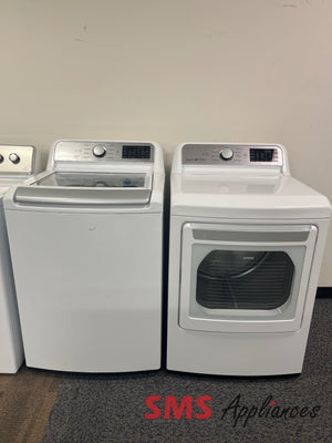 Refurbished 27" Laundry Set LG WT7200CW/DLEX7250W
