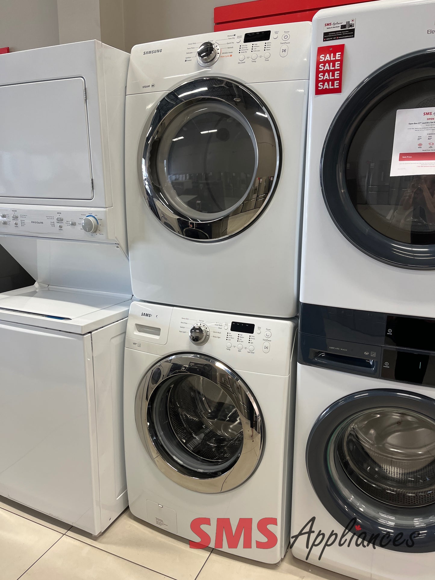 Refurbished Laundry Sets WF364BVBGWR/DV365ETBGWR Samsung - Image 9