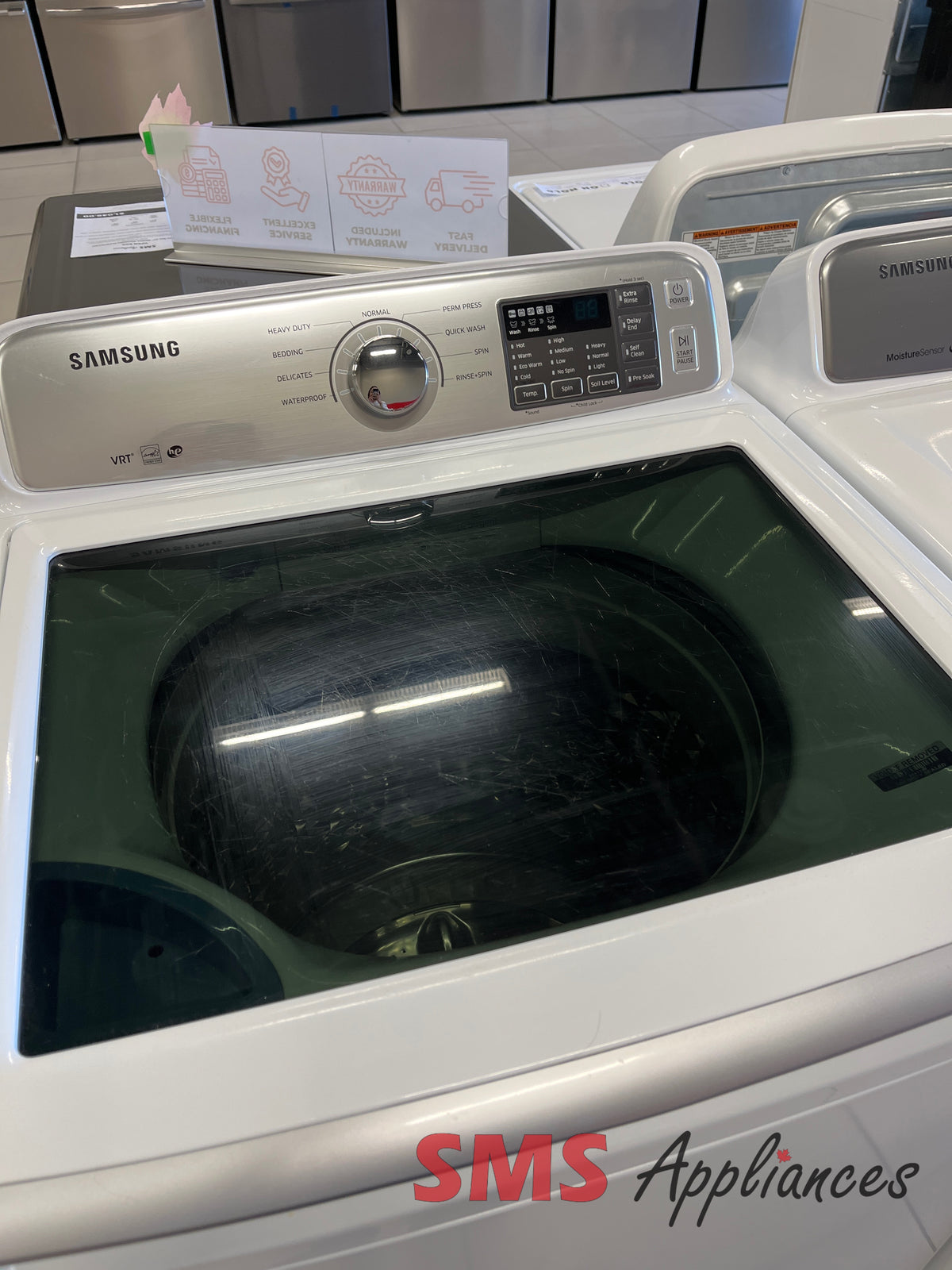 Samsung WA45H7000AW refurbished laundry set photo at SMS Appliances Calgary