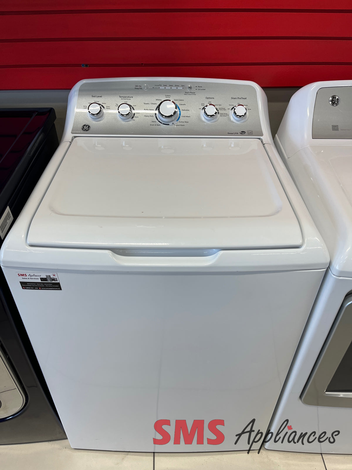 Refurbished Laundry Sets GTW485BMK1WS/GTD65EBMK1WS GE - Image 2