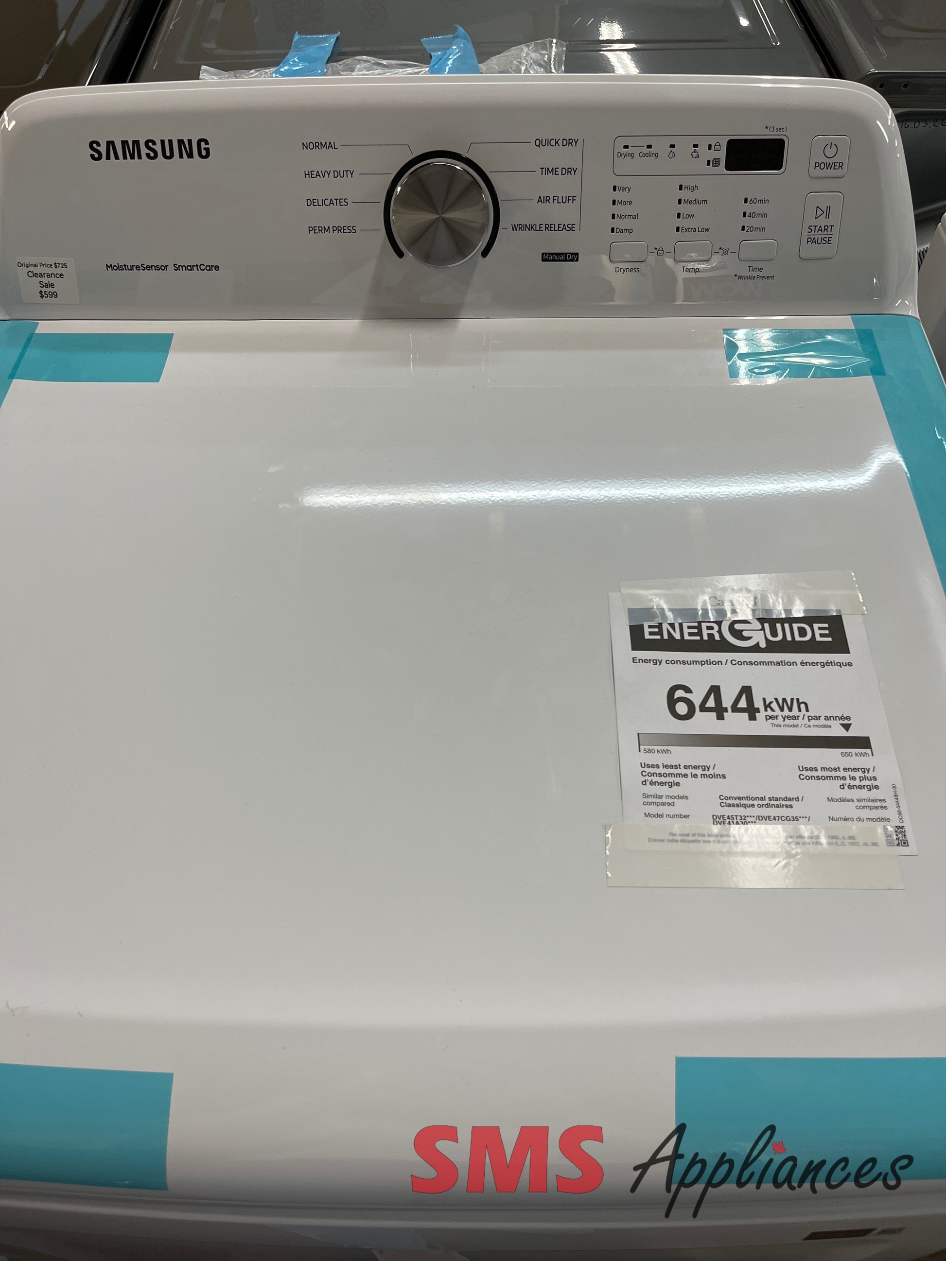 Open Box Dryers DVE45T3200W Samsung - Image 4