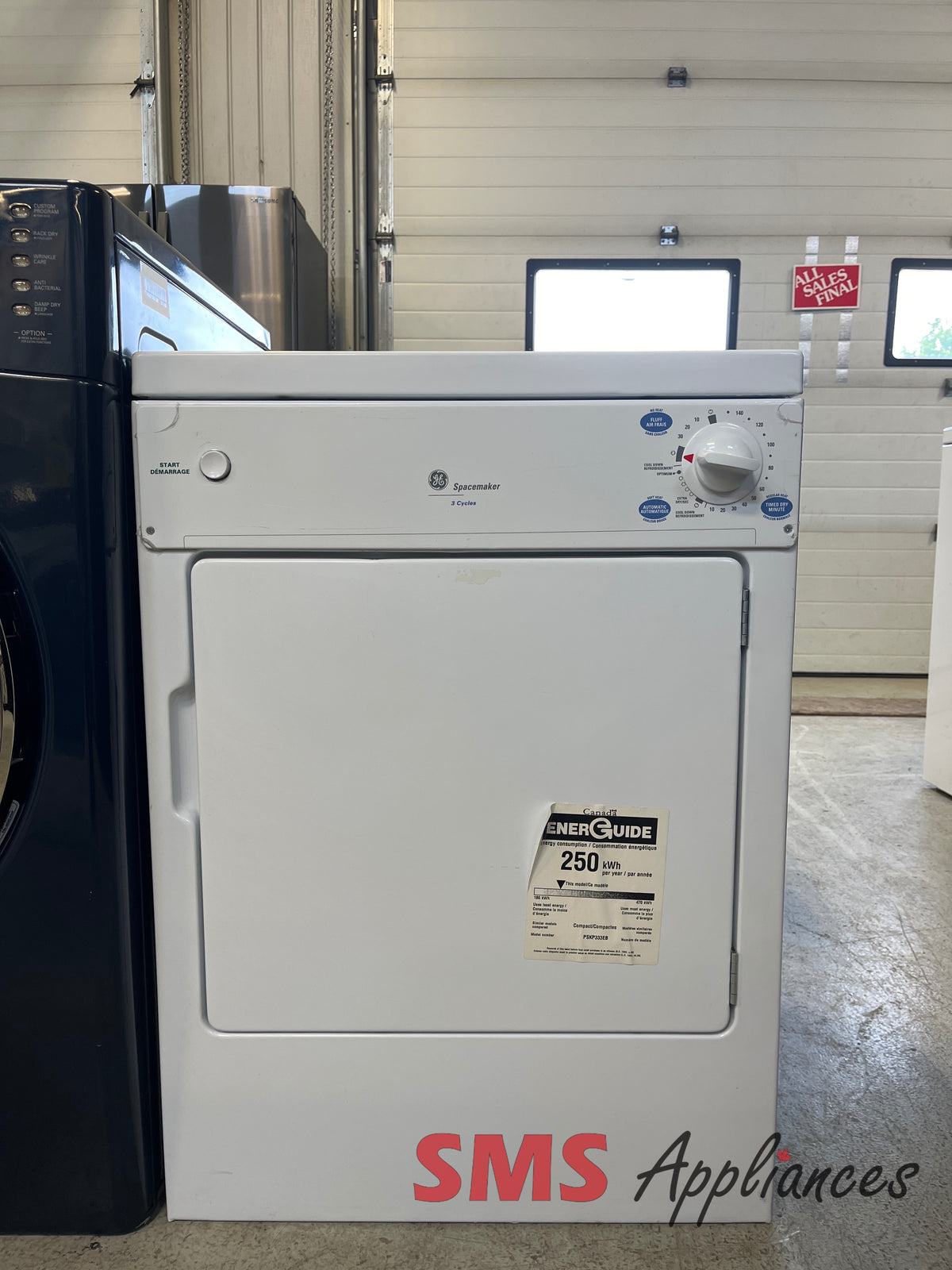 Open Box Dryers PSKP333EB5WW GE - Image 1