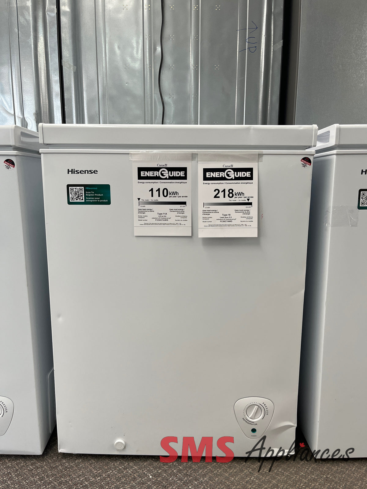 Open Box Freezers FC50C7AWD Hisense - Image 1