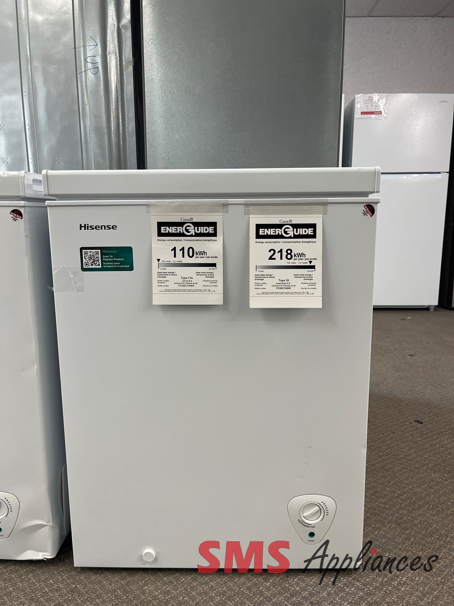 Open Box Freezers FC50C7AWD Hisense - Image 1