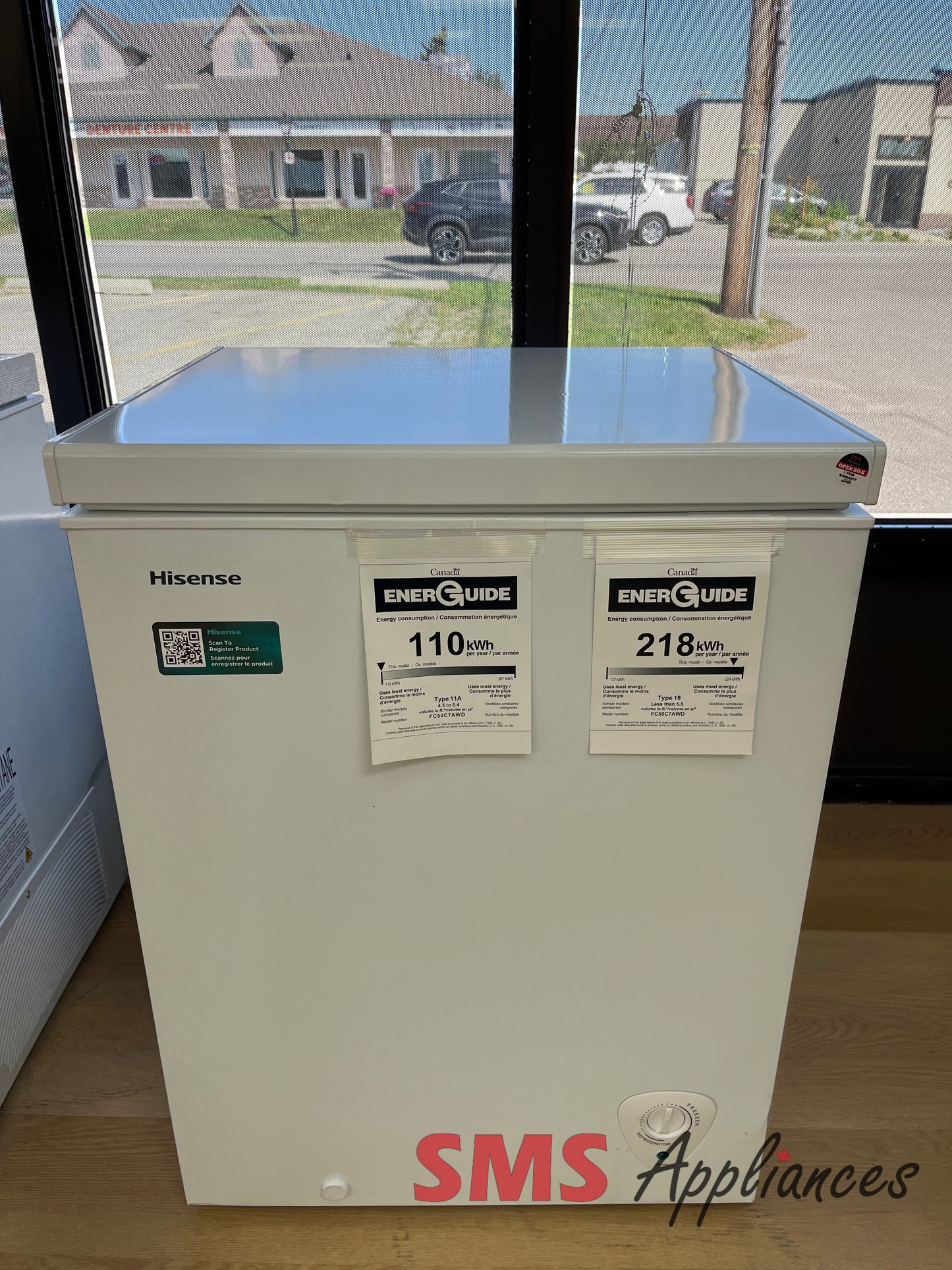 Open Box Freezers FC50C7AWD Hisense - Image 1