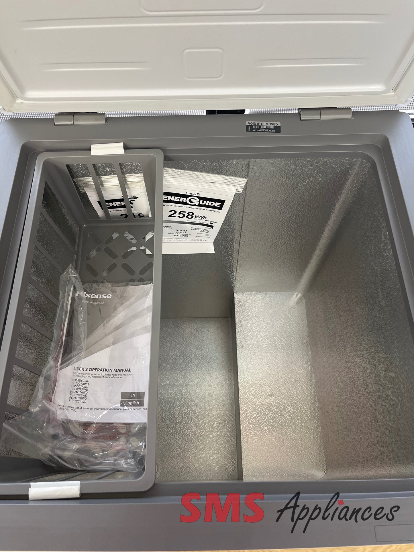 Open Box Freezers FC51C7AWD Hisense - Image 2