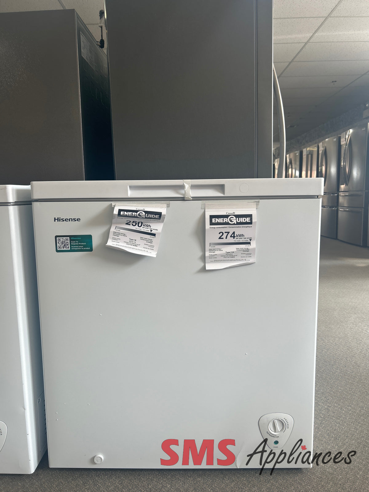 Open Box Freezers FC71C7AWD Hisense - Image 1