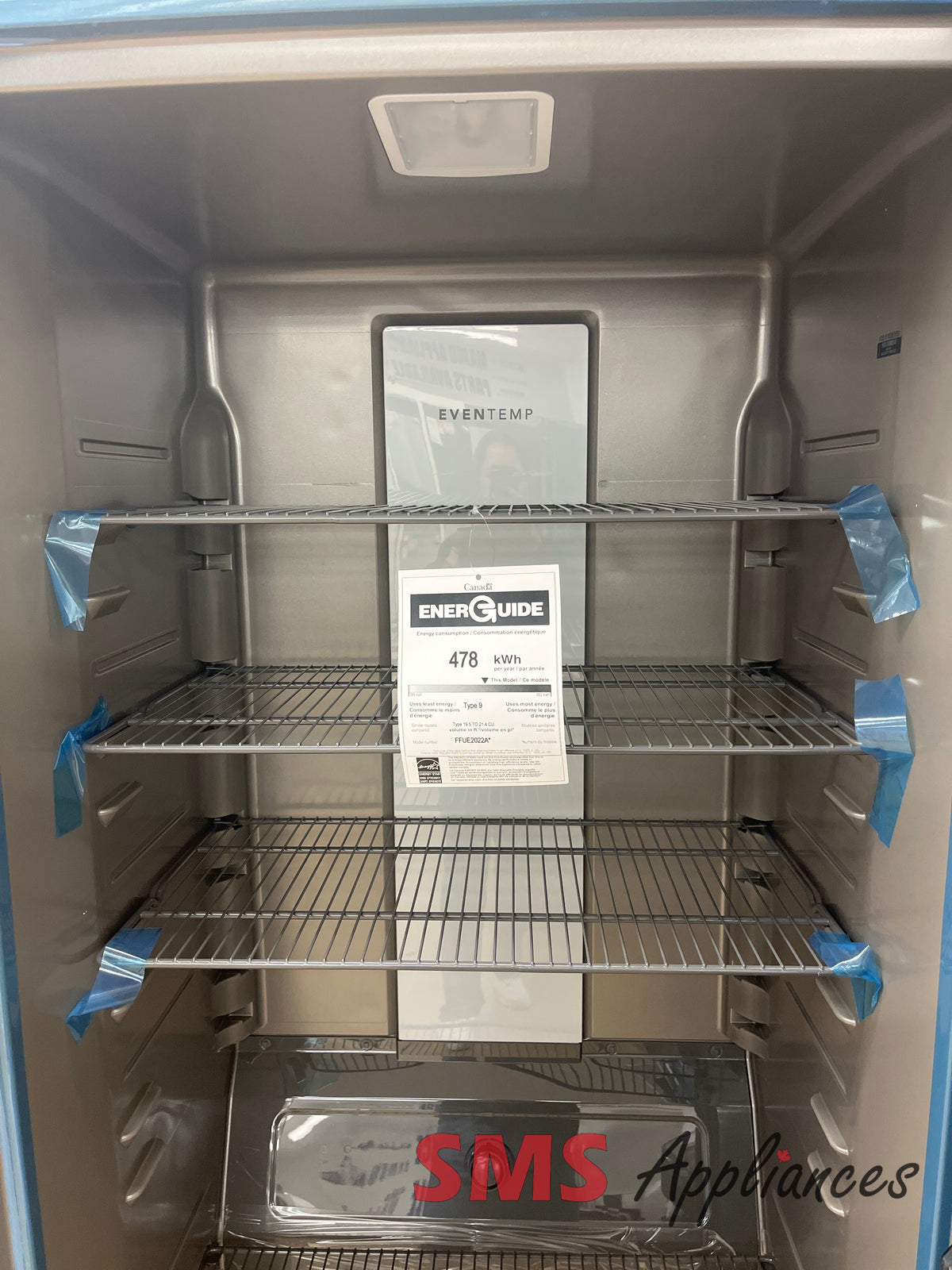 Frigidaire FFUE2022A open box freezer view - for sale in Airdrie