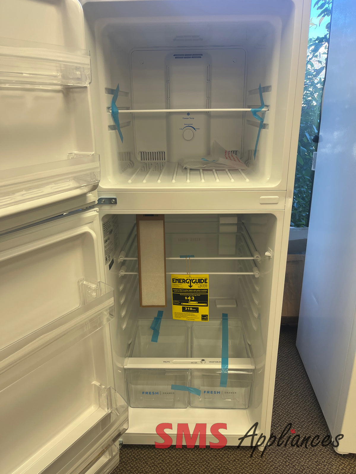 Frigidaire FFET1222UW open box fridge photo at SMS Appliances Calgary