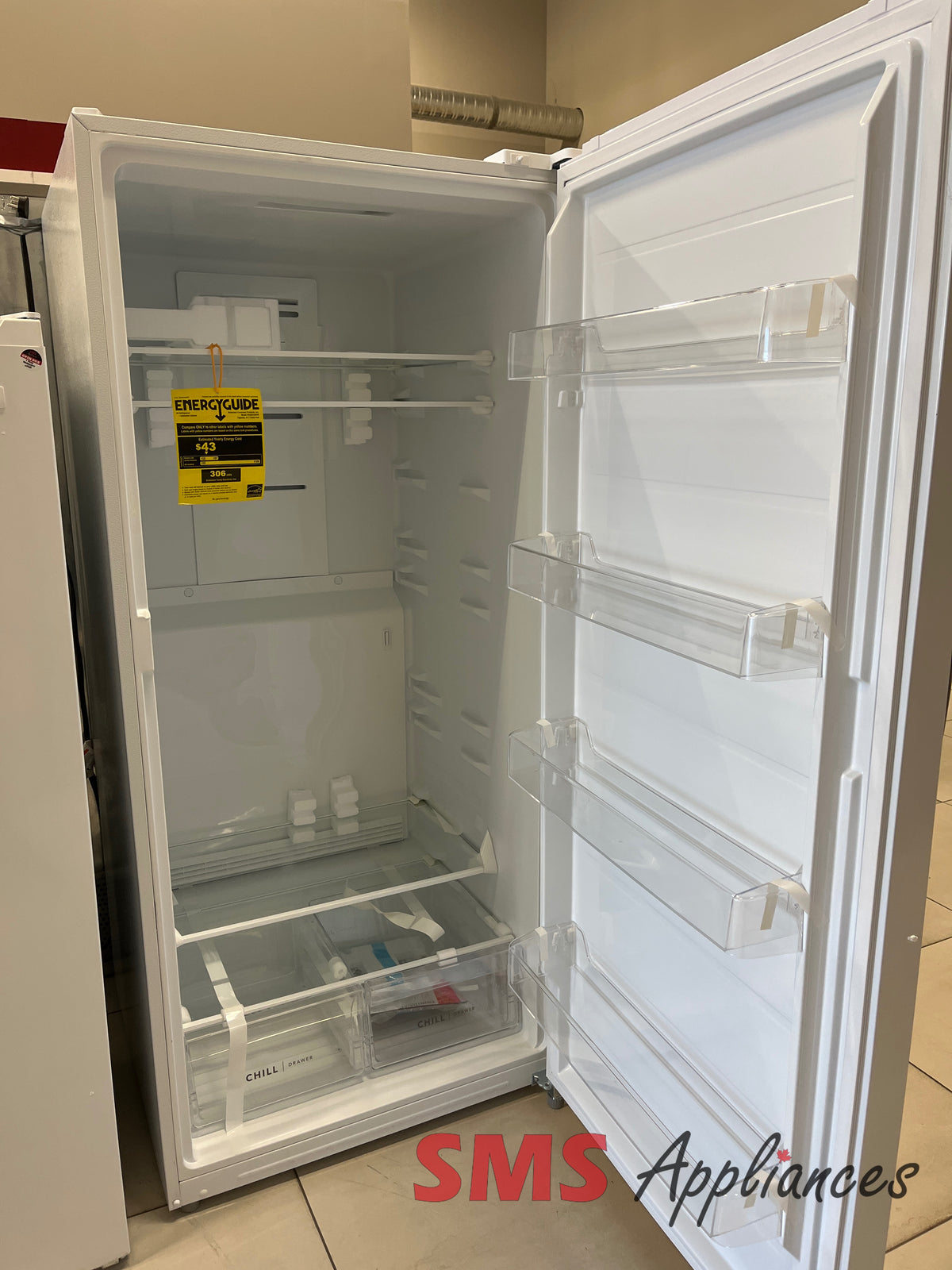 30" Frigidaire FRAE2136AW open box fridge - SMS Appliances Calgary