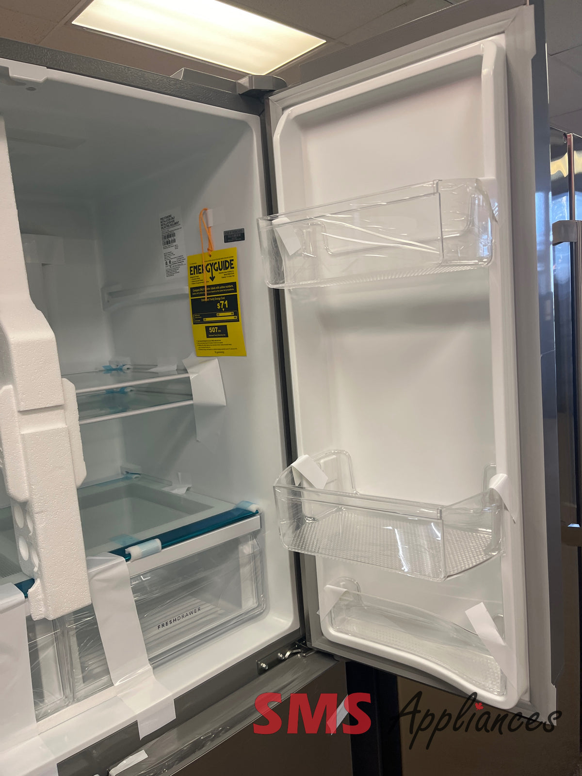 Frigidaire FRQG1721AV open box fridge photo at SMS Appliances Calgary