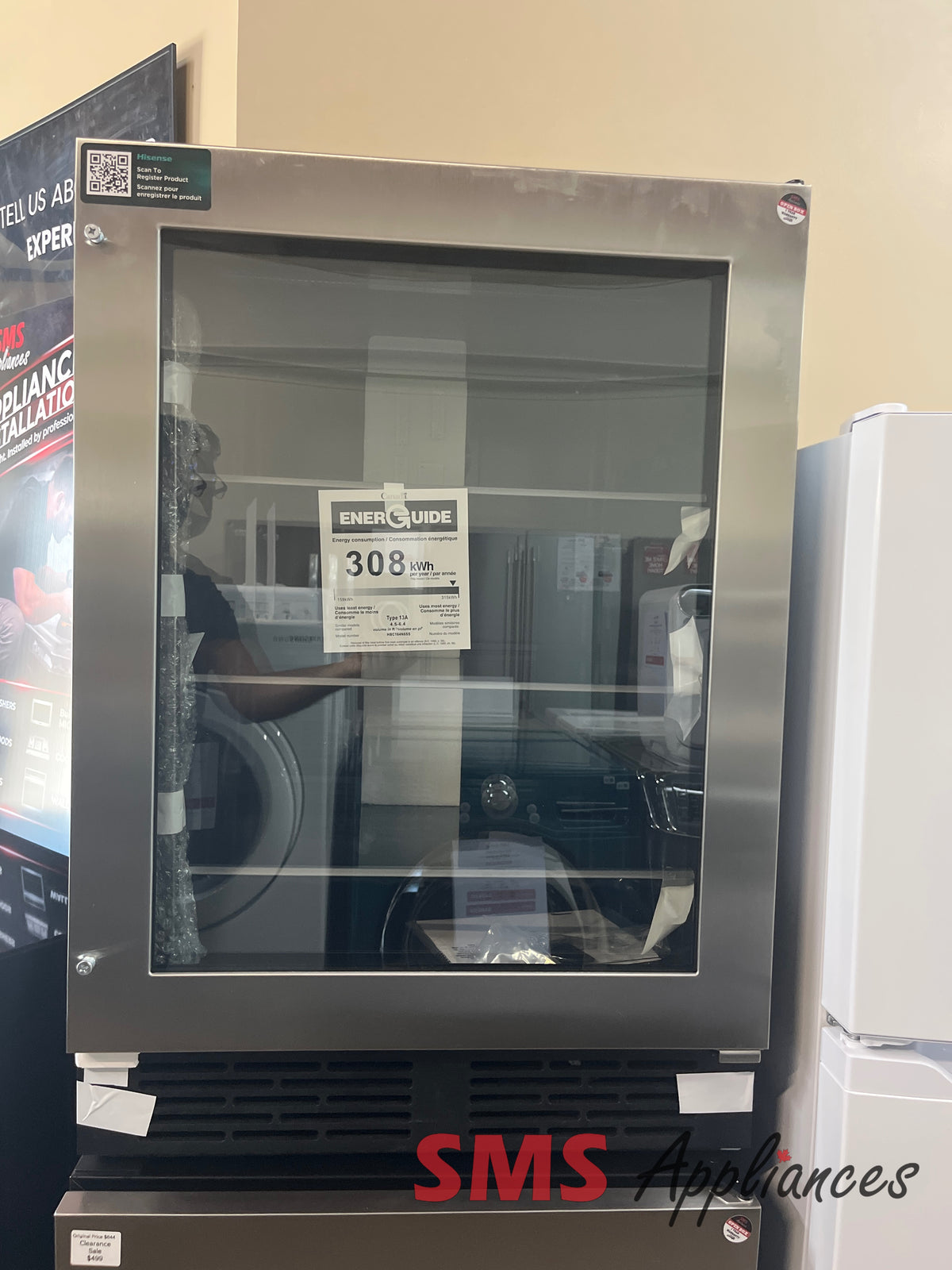 Open Box Fridges HBC164N6SS Hisense - Image 1