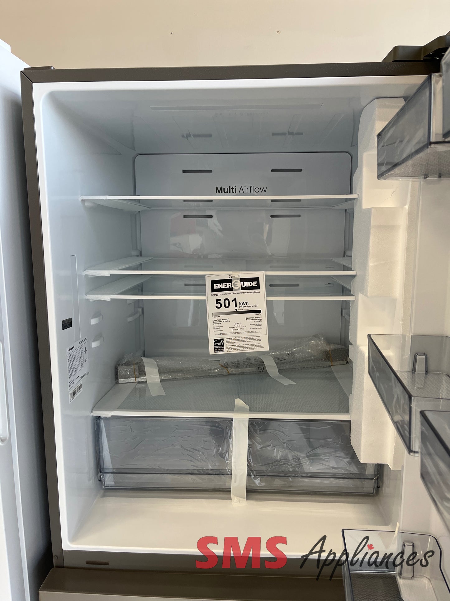 Open Box Fridges RB22A2FSE Hisense - Image 3