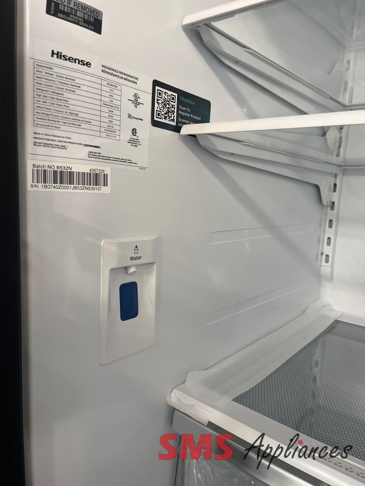 Open Box Fridges RF266C3FSE Hisense - Image 6