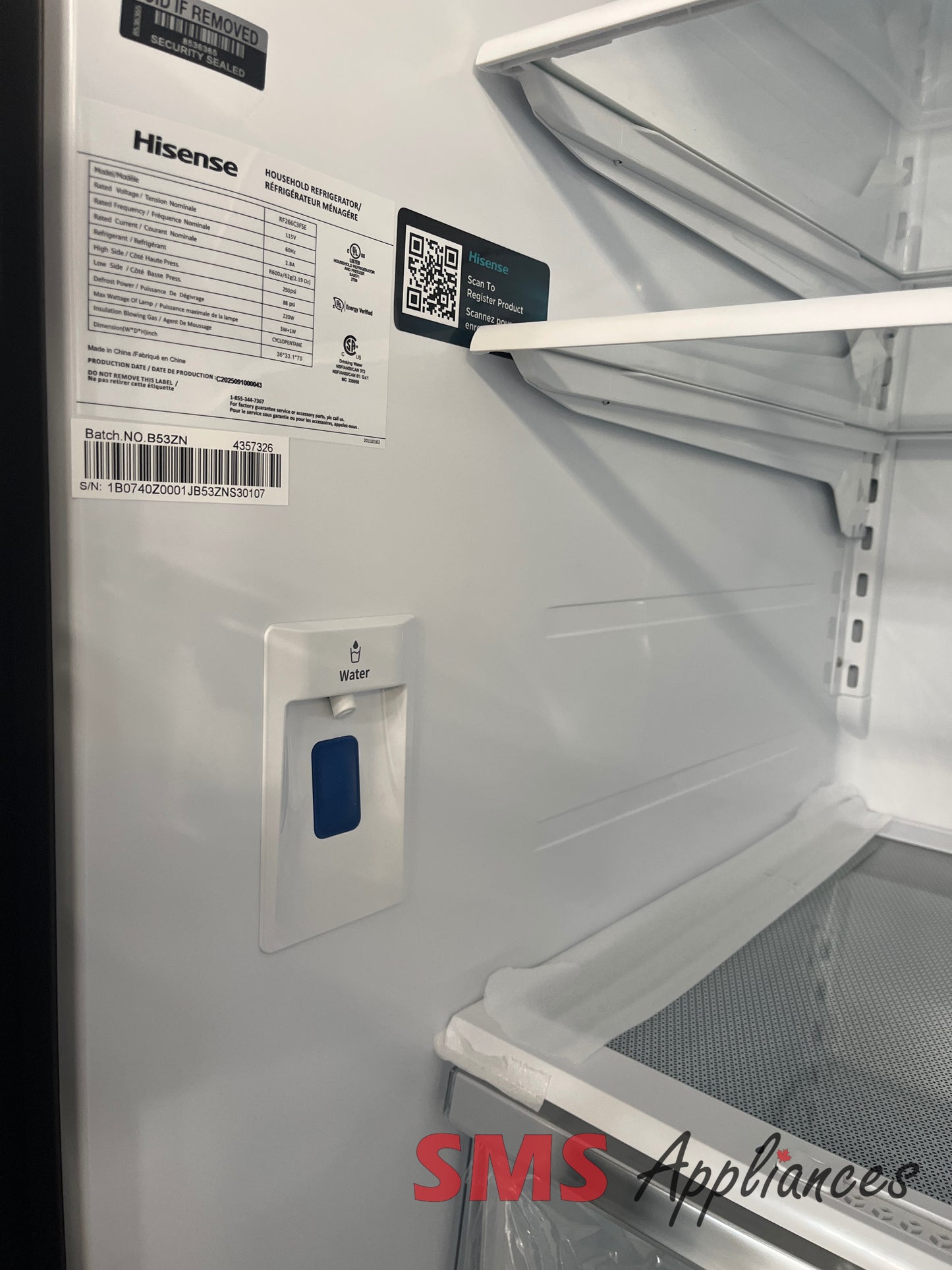 Open Box Fridges RF266C3FSE Hisense - Image 6