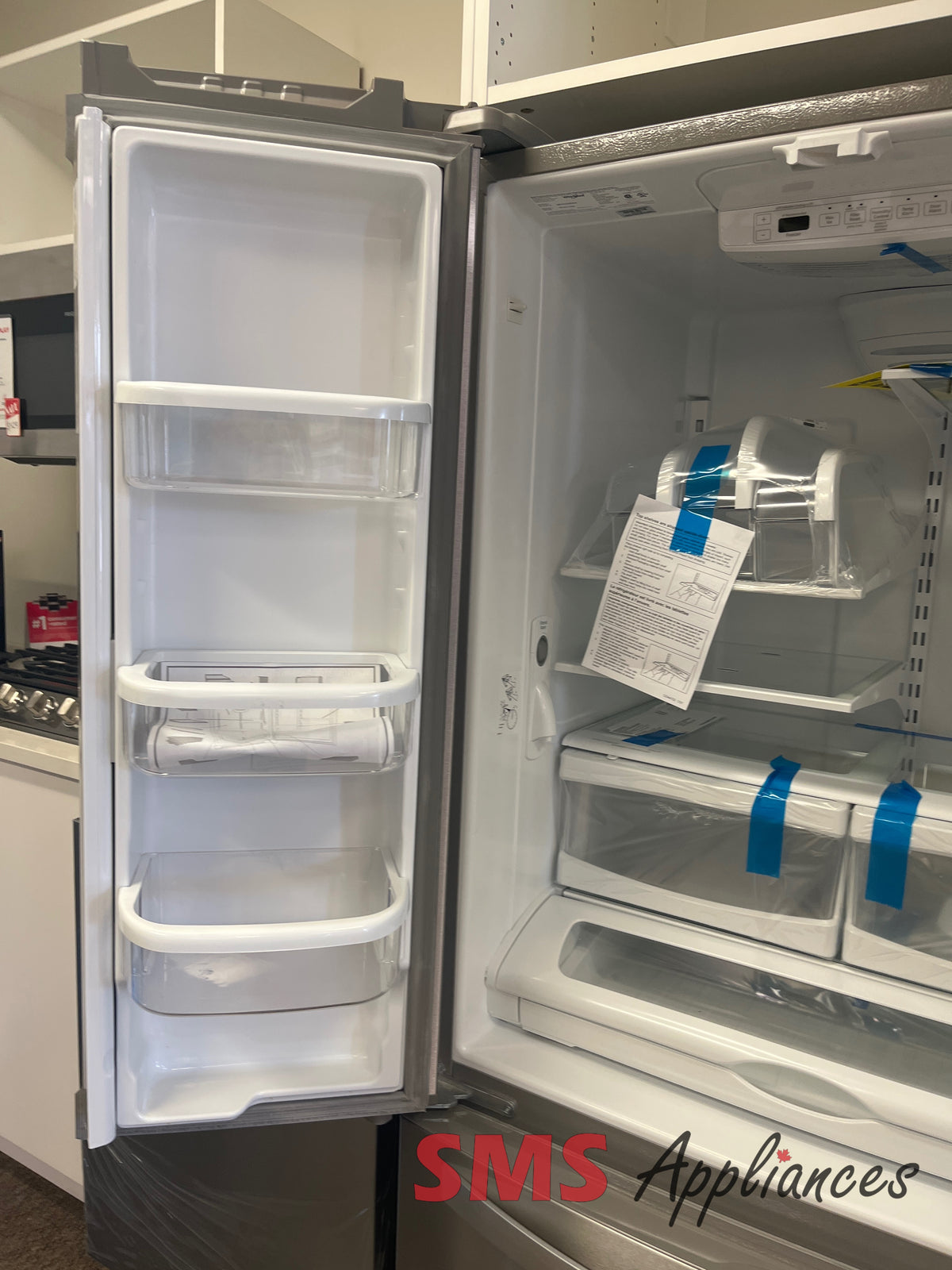 Whirlpool WRFF53333PZ open box fridge view - for sale in Calgary
