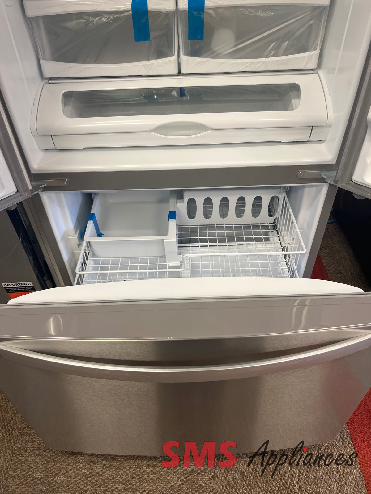 33" Whirlpool WRFF53333PZ open box fridge - SMS Appliances Calgary