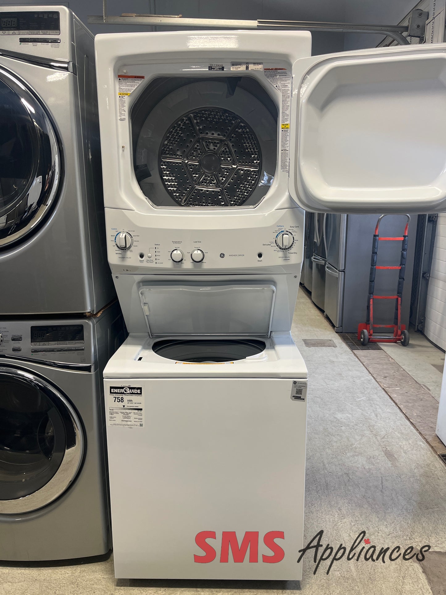 Open Box Laundry Sets GUV27ESMW0WW GE - Image 2