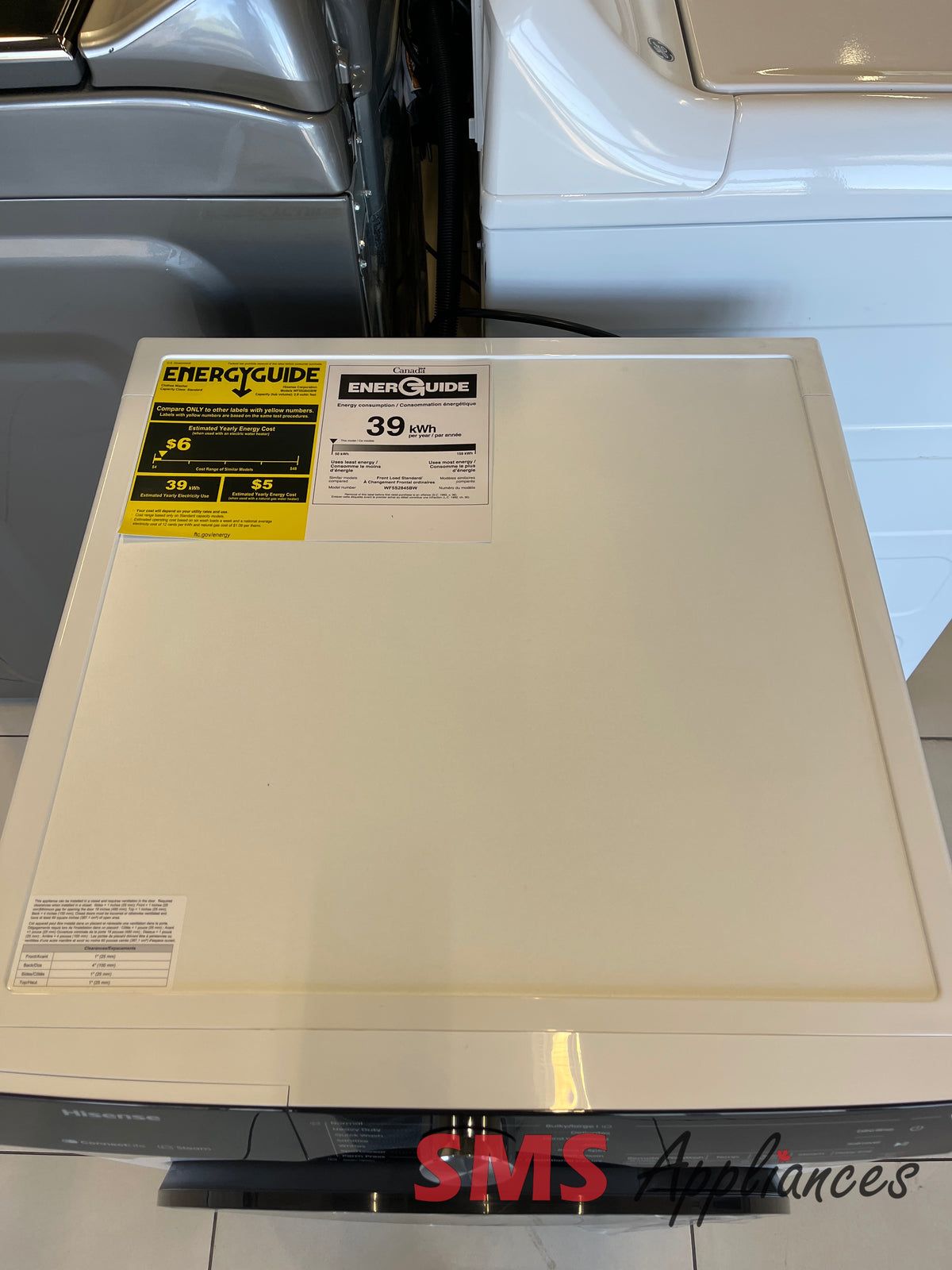 Open Box Washers WF5S2845BW Hisense - Image 2
