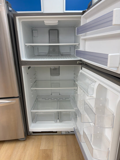 Refurbished 33” Stainless Steel Top Mount Fridge