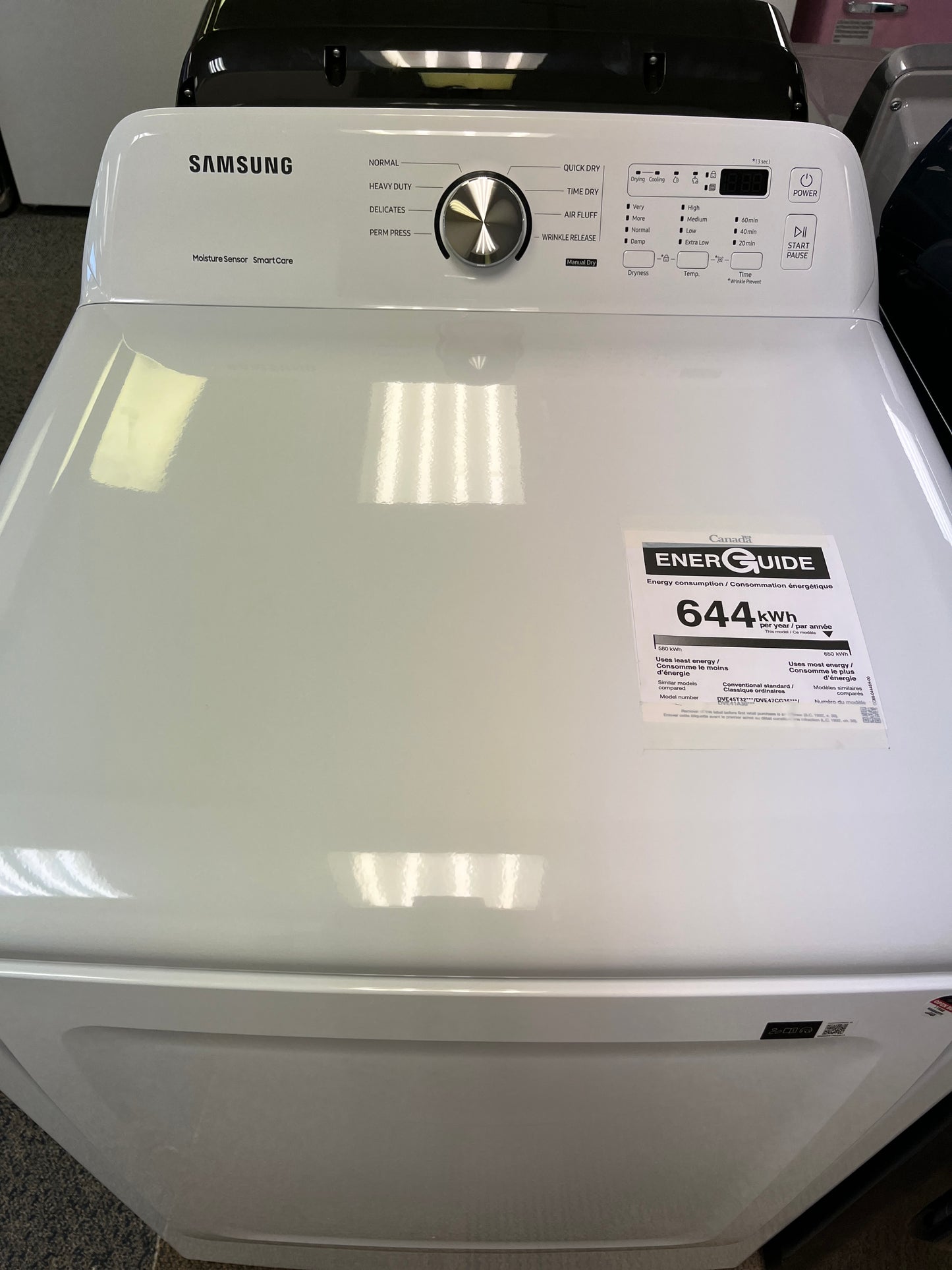 Open Box – 27" Dryer Samsung DVE45T3200W