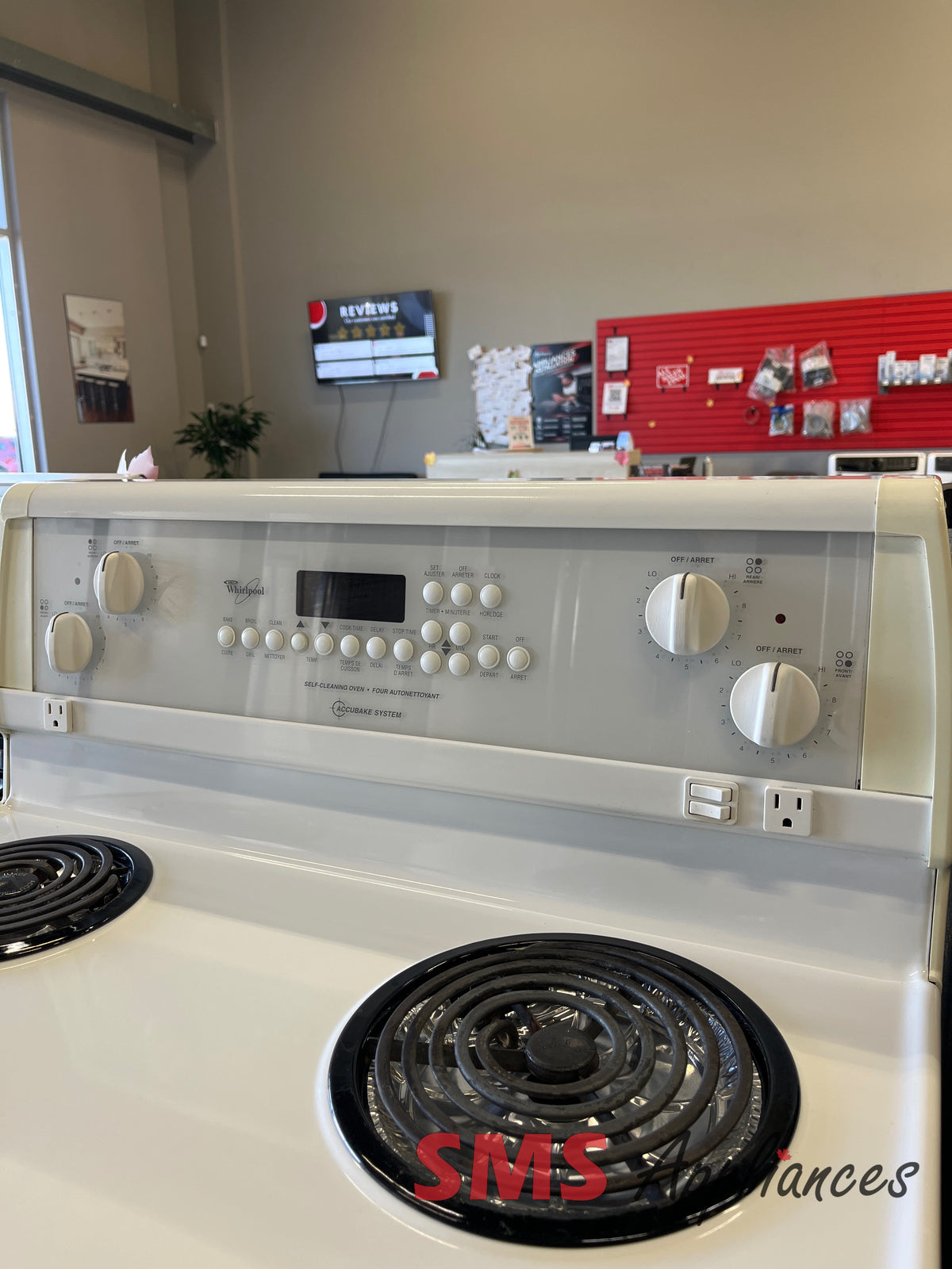 Whirlpool WGP34802 refurbished stove - SMS Appliances Calgary