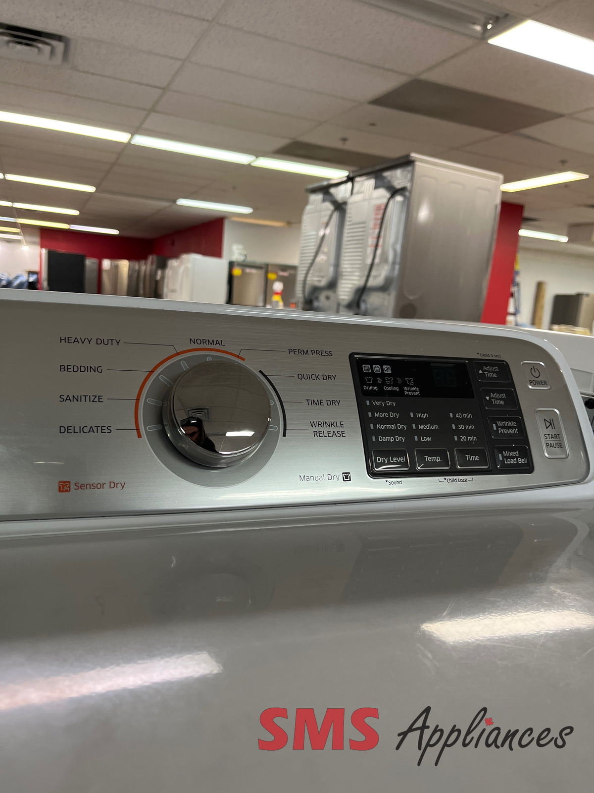 Samsung DV45H7000EW refurbished dryer view - for sale in Medicine Hat