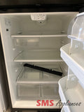 Refurbished Frigidaire FRT21S6ABH fridge close-up - SMS Appliances