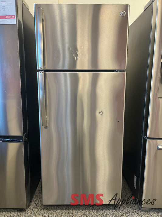 Refurbished 28" Fridge GE GTE18GSHBRSS for sale in Calgary - SMS Appliances