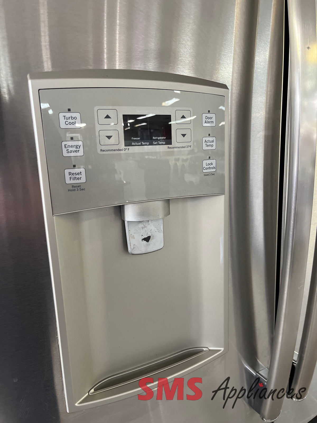 Refurbished 33" Fridge GE PNR22MSEAFES - fridge for sale at SMS Appliances Medicine Hat