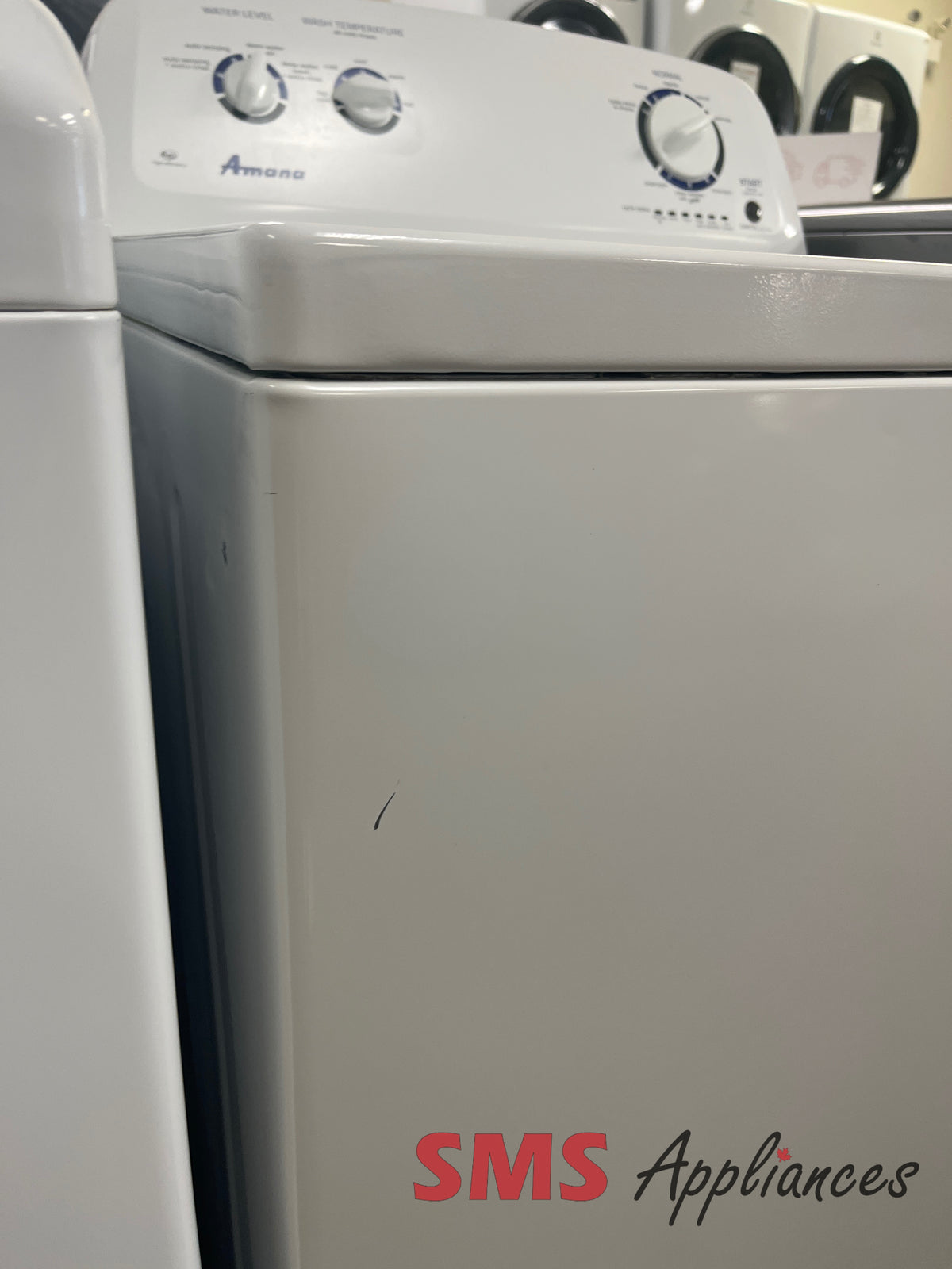 Refurbished Amana NTW4516FW washer close-up - SMS Appliances