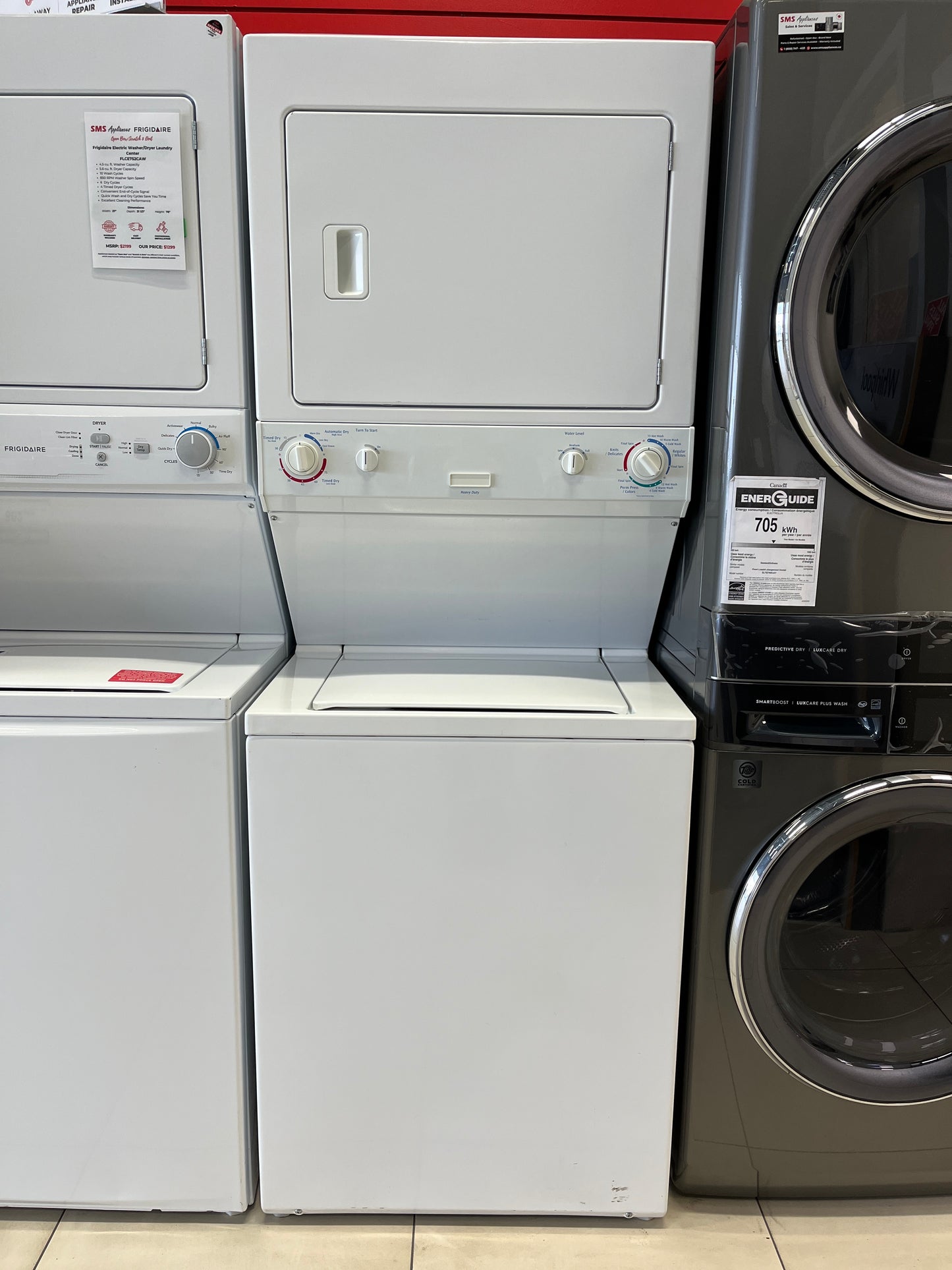 Refurbished – 27" Laundry Set Frigidaire FFLE39C1QW