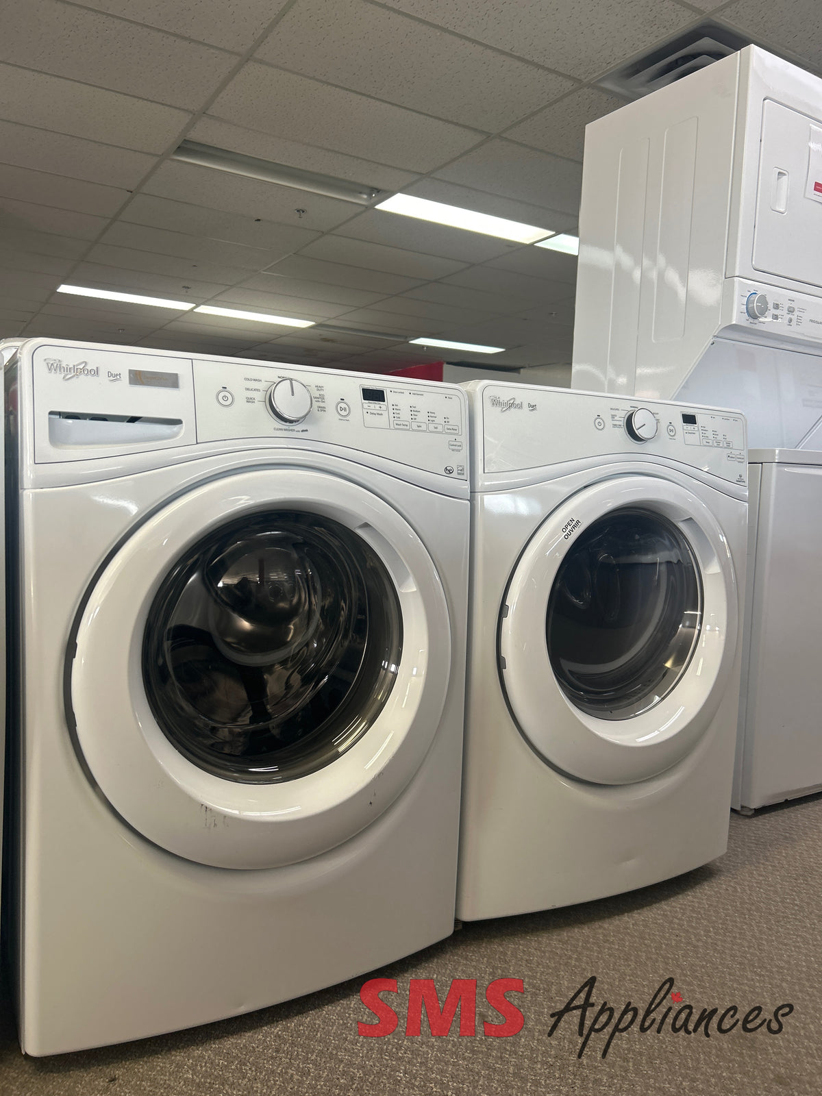 Refurbished 27" Laundry Set Whirlpool WFW72HEDW/YWED72HEDW for sale in Medicine Hat - SMS Appliances