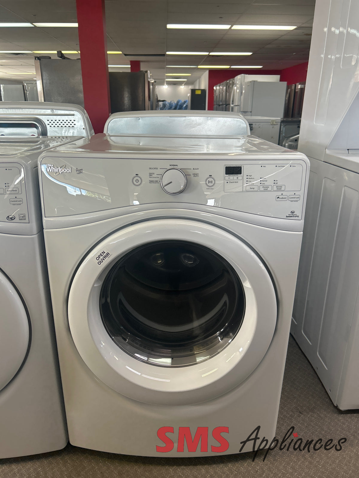 Whirlpool WFW72HEDW refurbished laundry set detail - buy in Medicine Hat at SMS Appliances