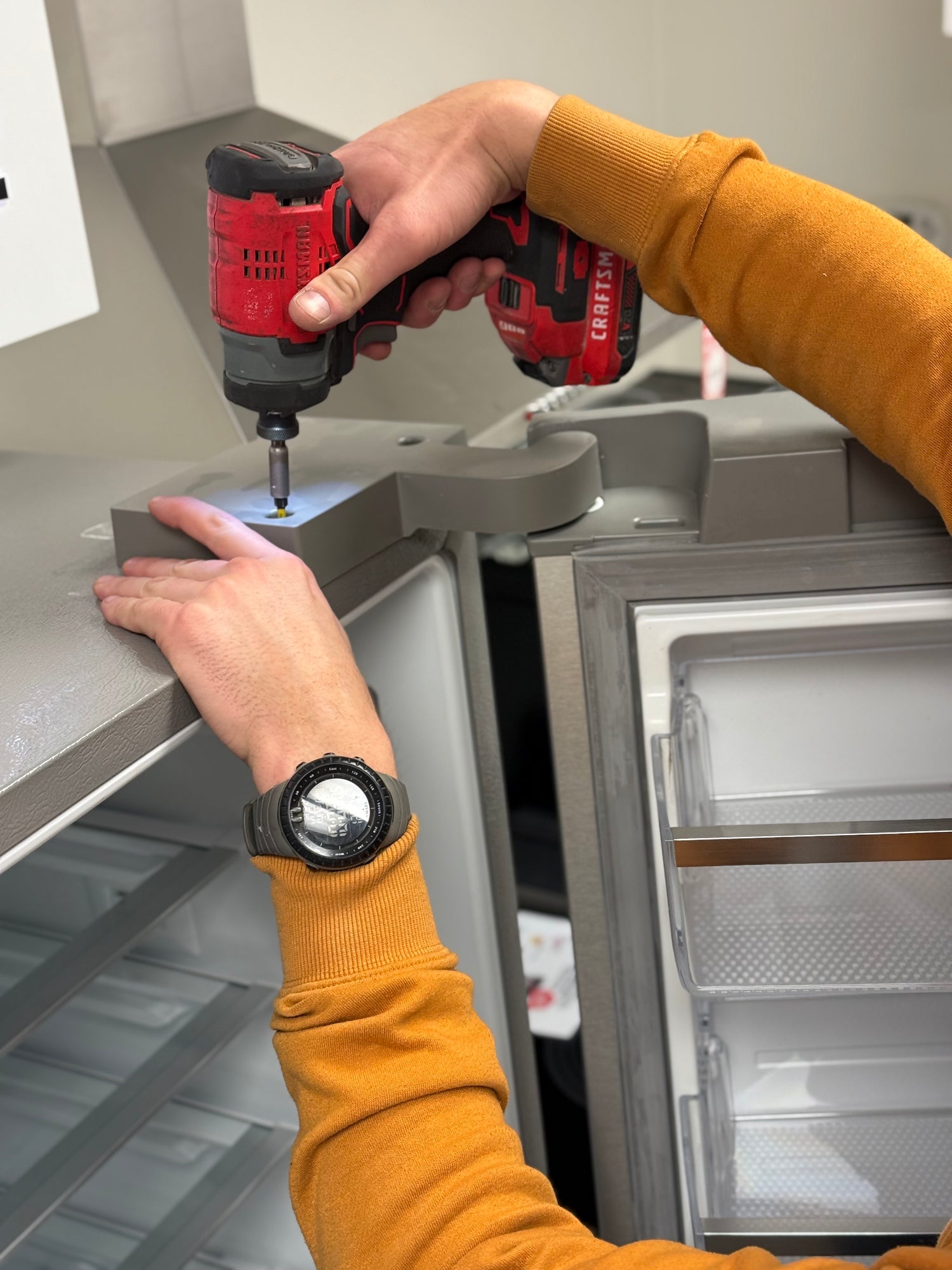 Expert fridge installation services in Saskatoon by SMS Appliances