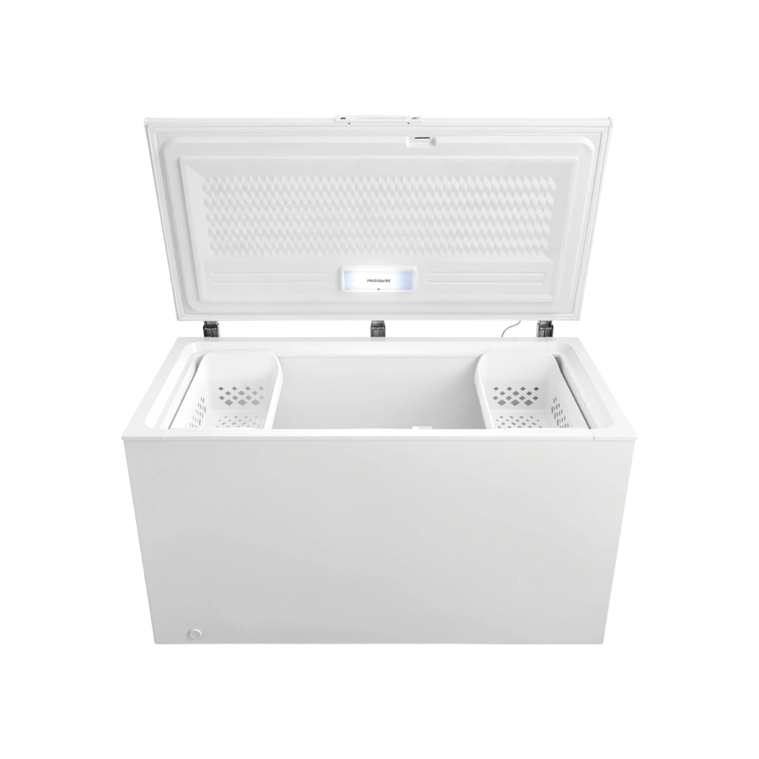 Reliable freezer from SMS Appliances — perfect for extra food storage, available in new and open box models across Saskatoon, Airdrie, and nearby areas