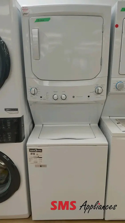 GE GUD27ESMM1WW Washer & Dryer Set Stackable Set Refurbished