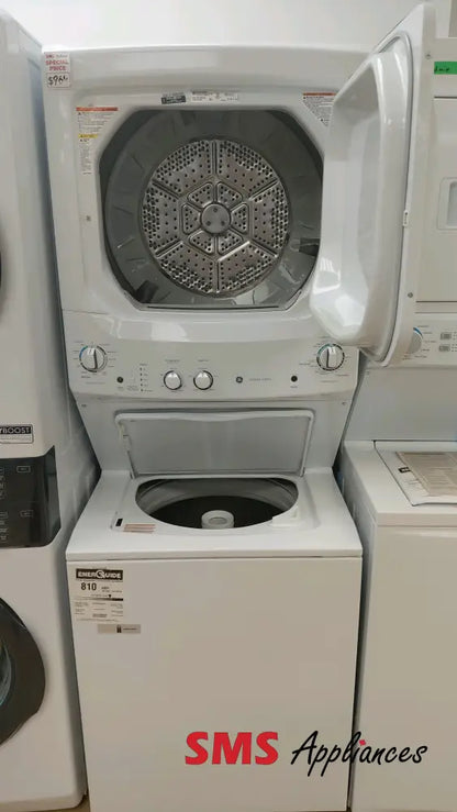 GE GUD27ESMM1WW Washer & Dryer Set Stackable Set Refurbished