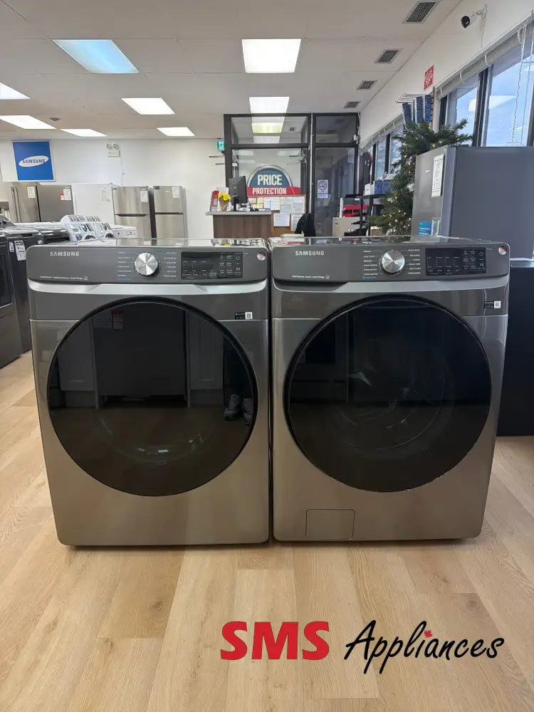 Open Box – 27’’ Laundry Set Samsung DVE45B6305P/ WF45B6300AP