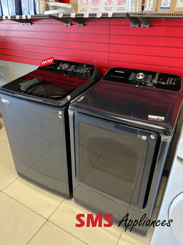 Open Box – 28’’ Laundry Set Samsung WA53CG7155AD