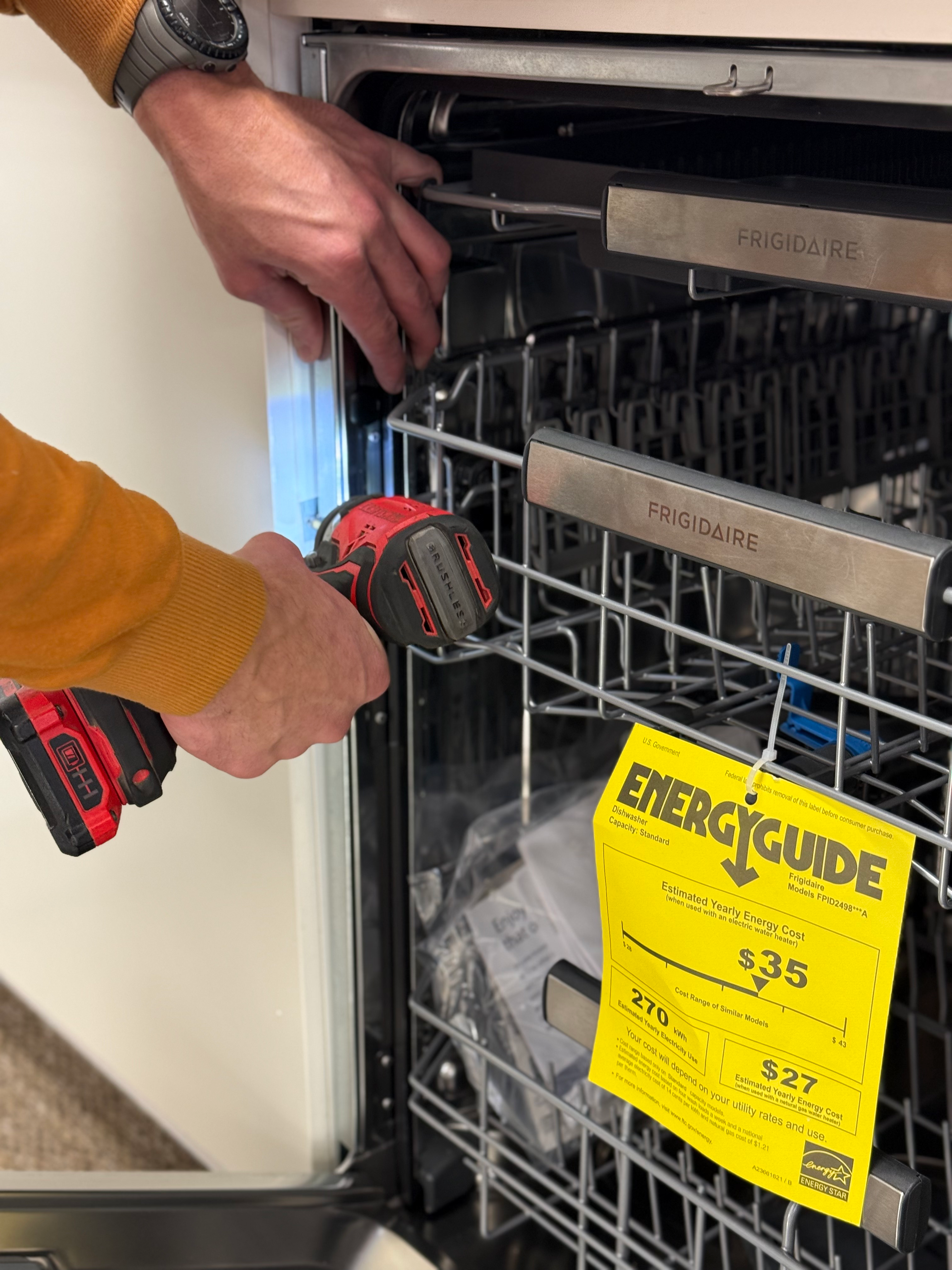 Expert dishwasher installation service by SMS Appliances in Calgary, Regina, and nearby areas — professional setup, secure connections, and hassle-free performance.