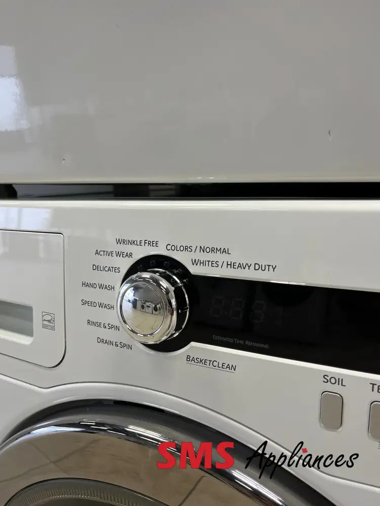 Refurbished – 24’’ Laundry Set GE WCVH4800K2WW