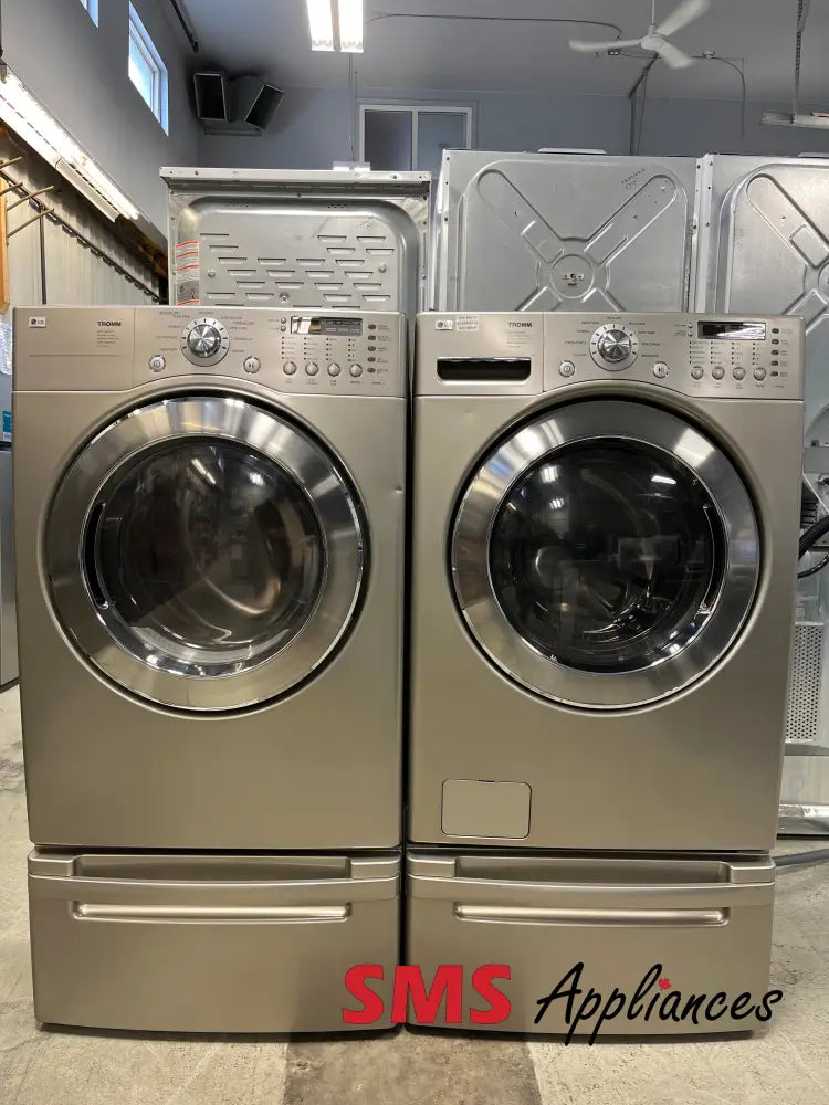 Refurbished – 27’’ Laundry Set LG WM2677HSM / DLE5977SM