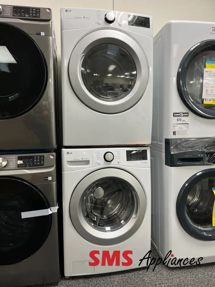 Refurbished – 27’’ Laundry Set LG WM3500CW/DLE3500W