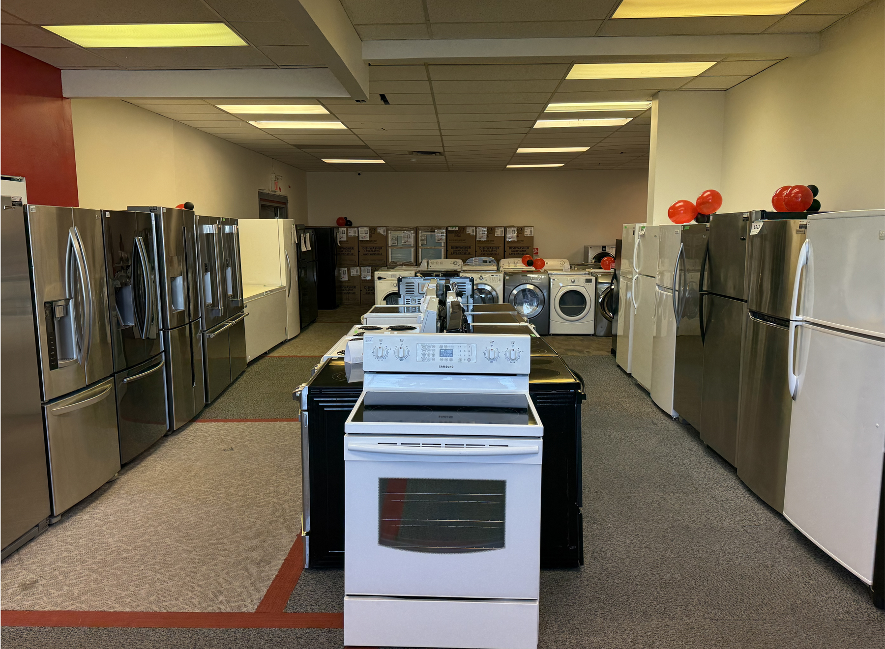 Refurbished fridges, washers, dryers, and other certified used appliances at SMS Appliances.